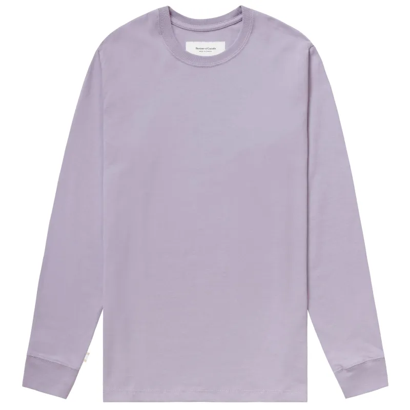 Monday Long Sleeve Tee Mauve - Unisex sold by Province of Canada