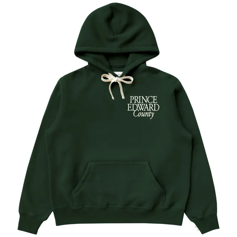 Prince Edward County Fleece Hoodie Forest - Unisex sold by Province of Canada