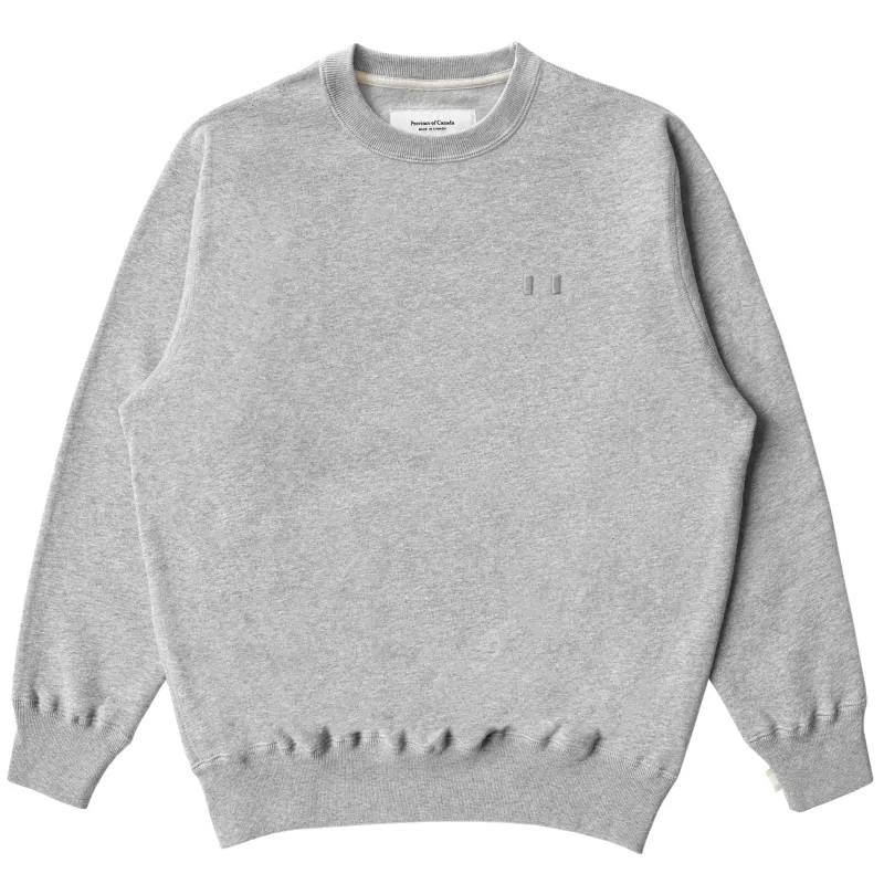 Flag Fleece Sweatshirt Heather Grey - Unisex sold by Province of Canada