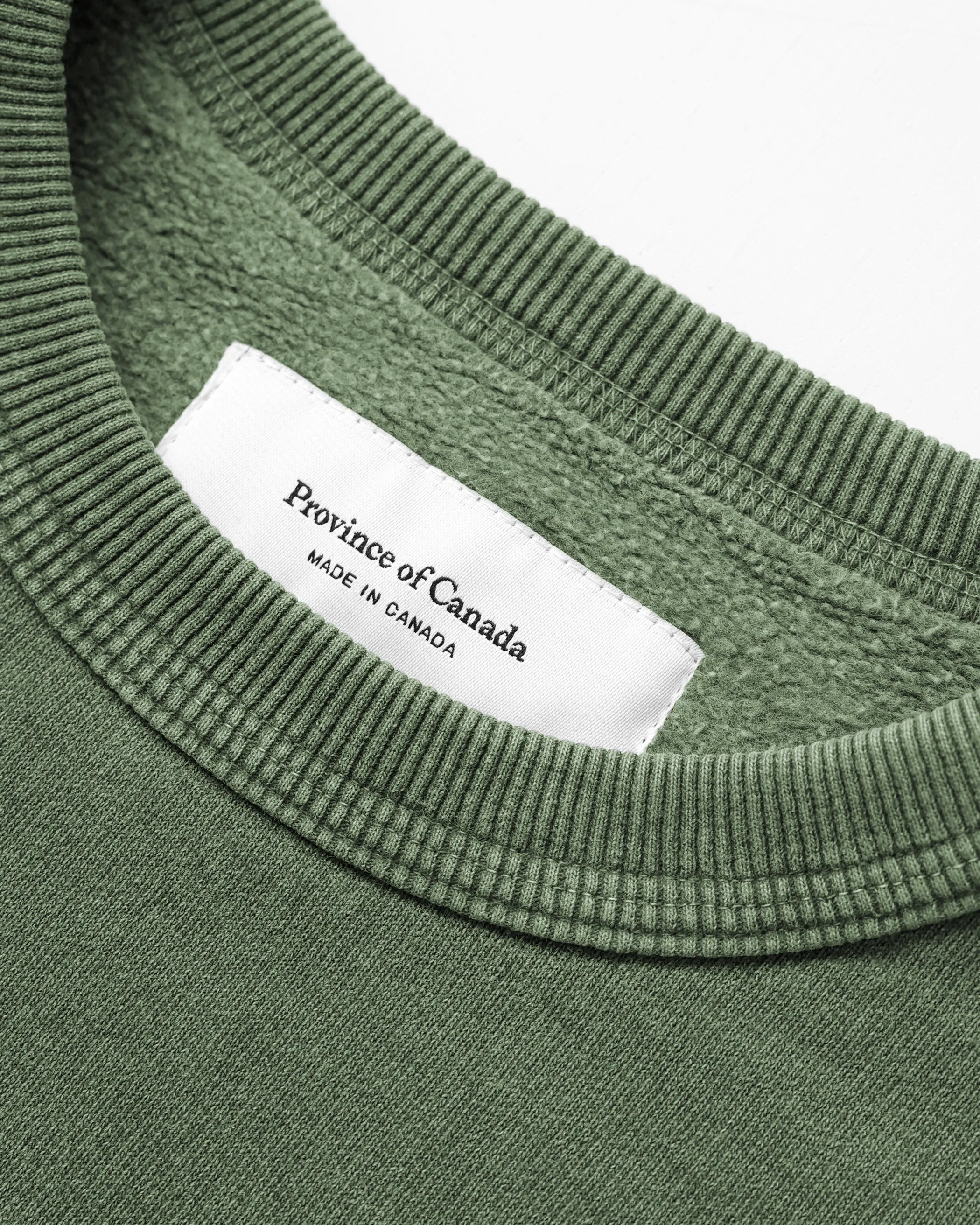 Cottage Fleece Sweatshirt Washed Olive - Unisex sold by Province of Canada product image thumbnail 4