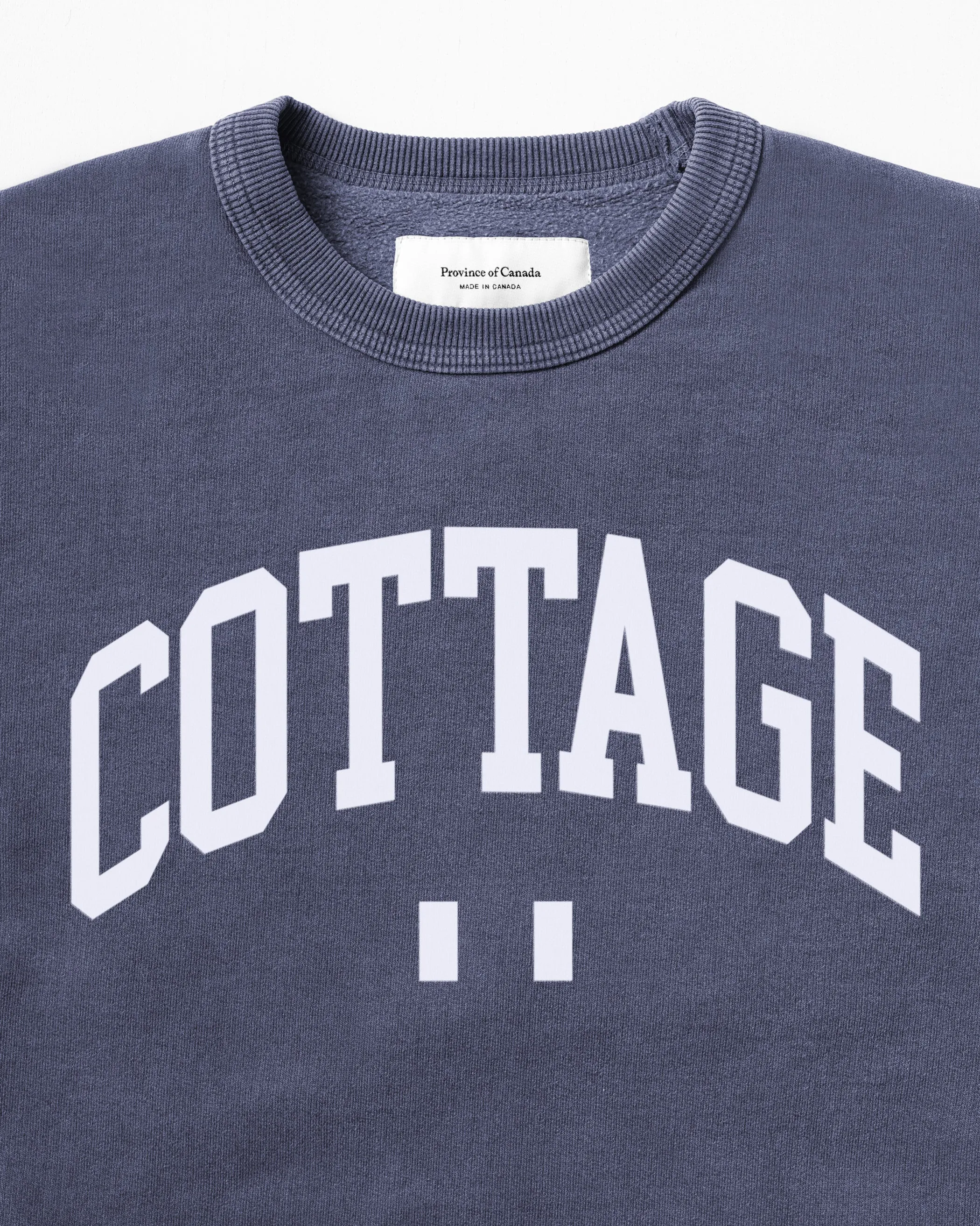 Cottage Fleece Sweatshirt Washed Navy - Unisex sold by Province of Canada product image thumbnail 2