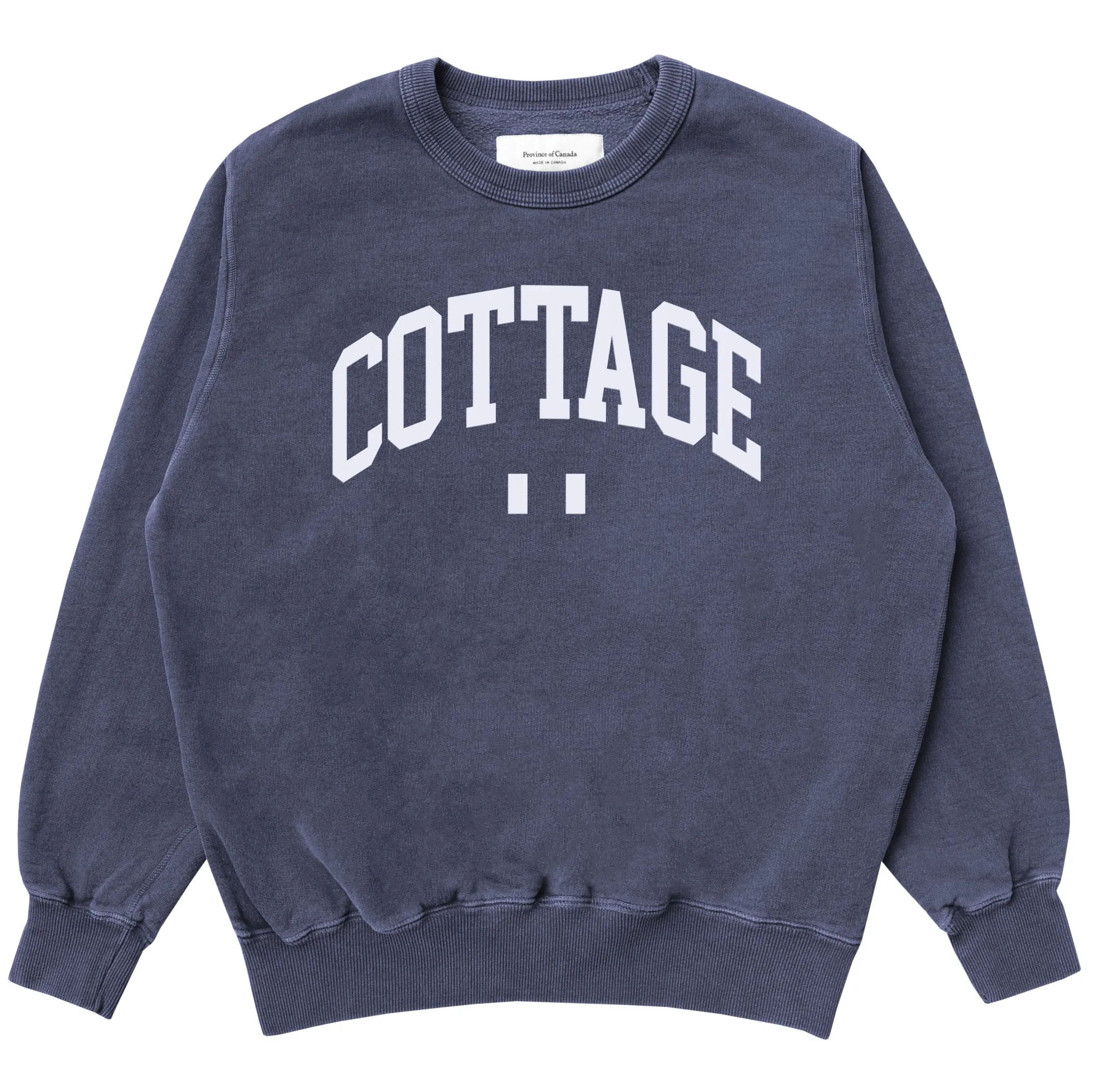 Cottage Fleece Sweatshirt Washed Navy - Unisex sold by Province of Canada