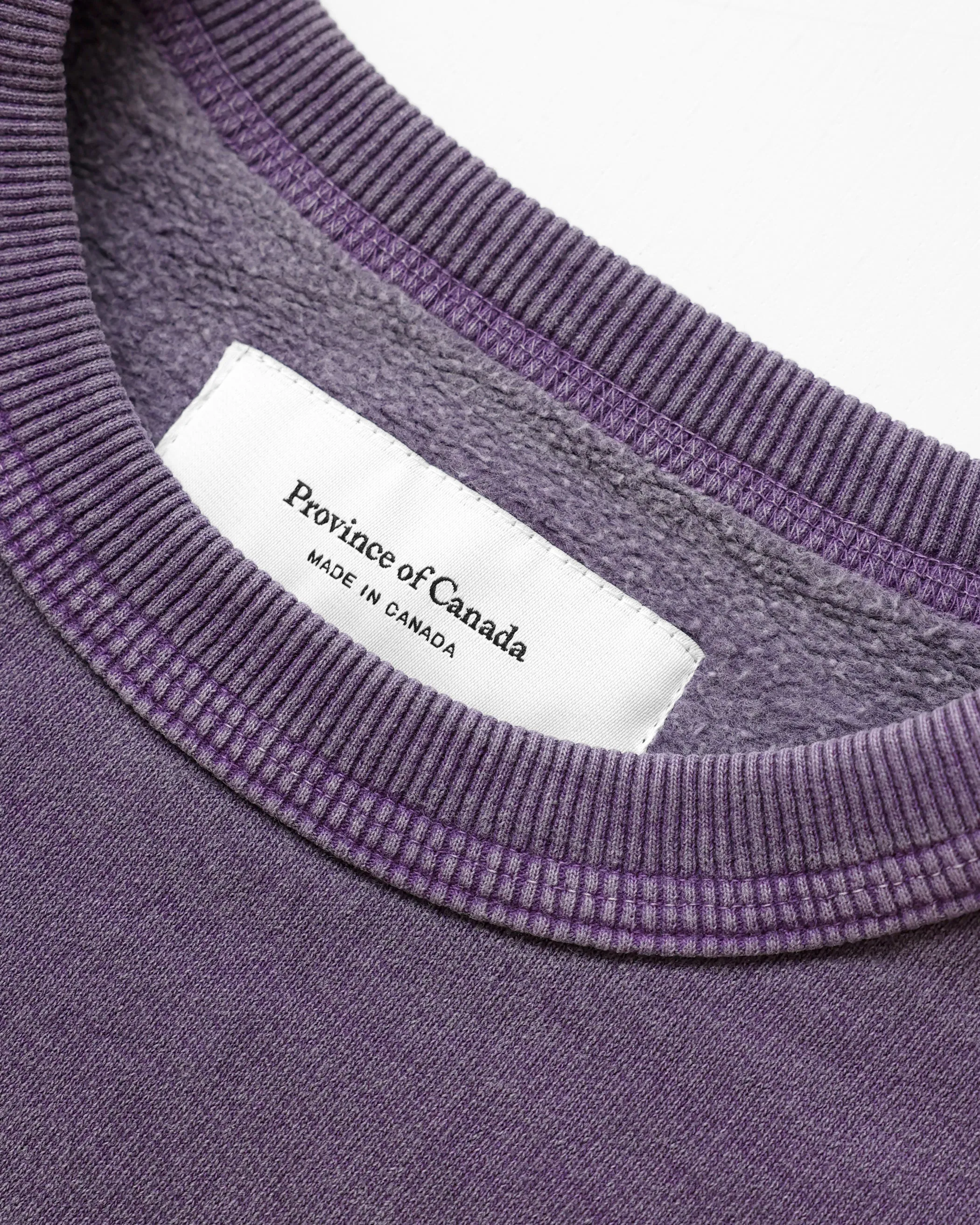 Cottage Fleece Sweatshirt Washed Purple - Unisex sold by Province of Canada product image thumbnail 4
