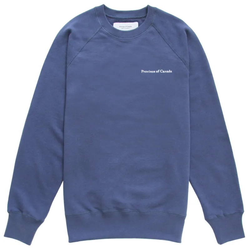 French Terry Sweatshirt French Blue- Unisex sold by Province of Canada