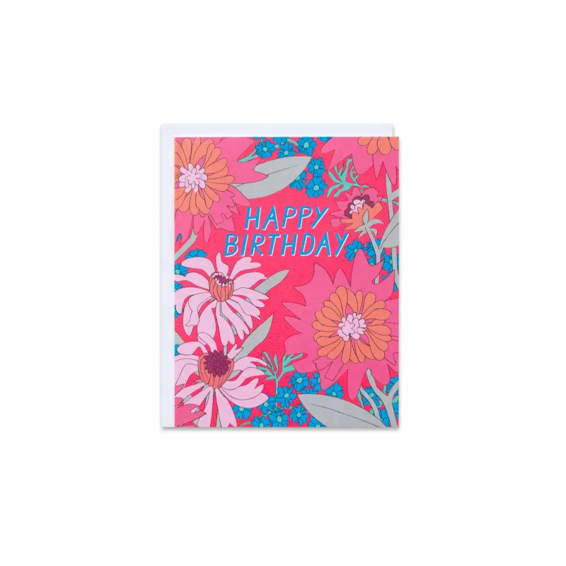 60s Floral Birthday Greeting Card sold by Province of Canada