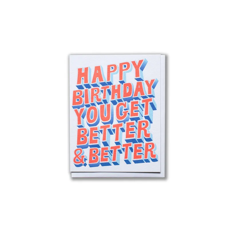 Better & Better Birthday Greeting Card sold by Province of Canada
