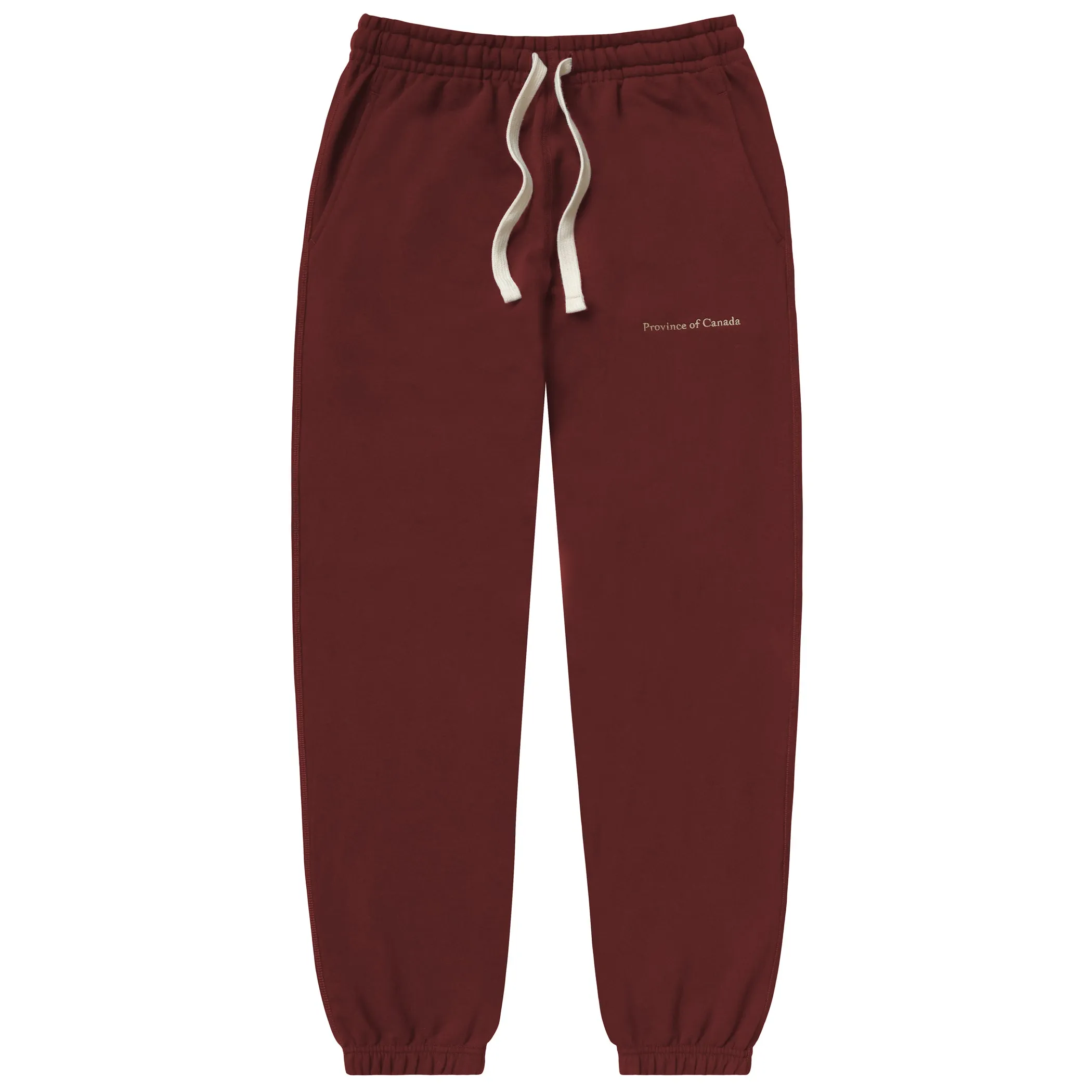 Relaxed French Terry Sweatpant Burgundy - Unisex sold by Province of Canada