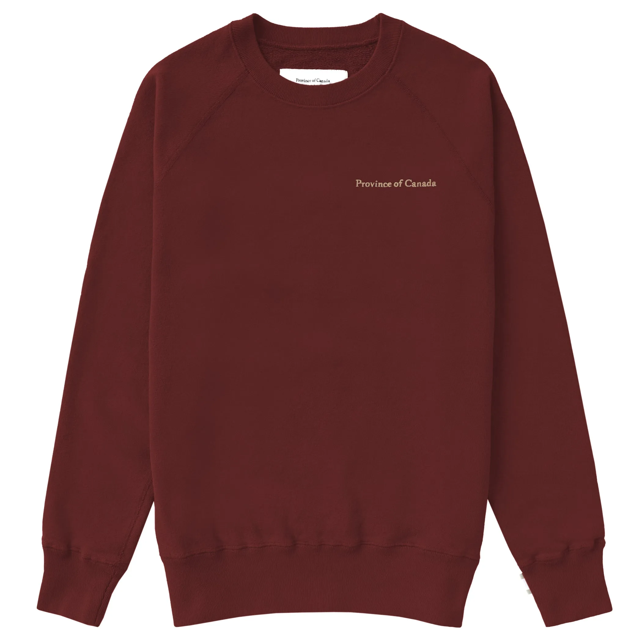 French Terry Sweatshirt Burgundy - Unisex sold by Province of Canada