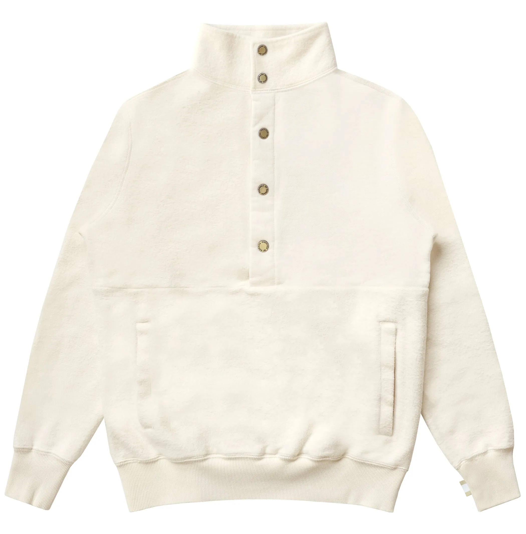 Reverse Fleece Pullover Cream - Unisex sold by Province of Canada