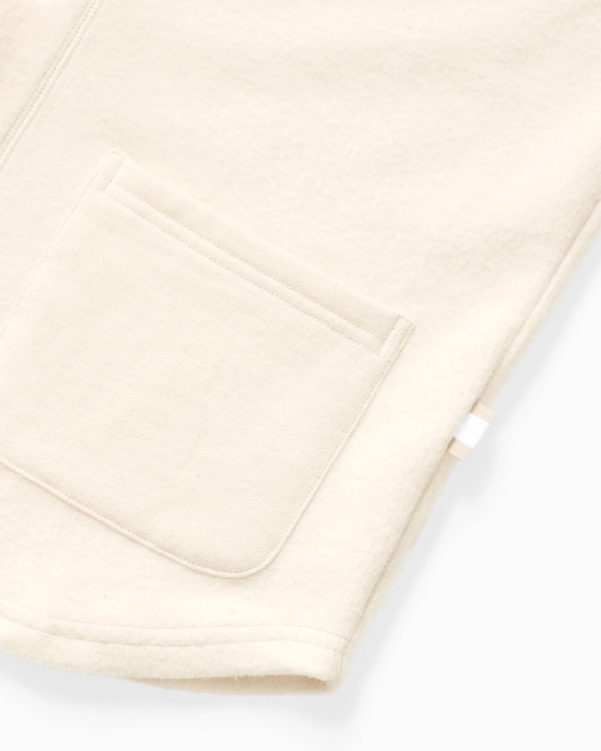 Reverse Fleece Overshirt Cream - Unisex sold by Province of Canada product image thumbnail 5