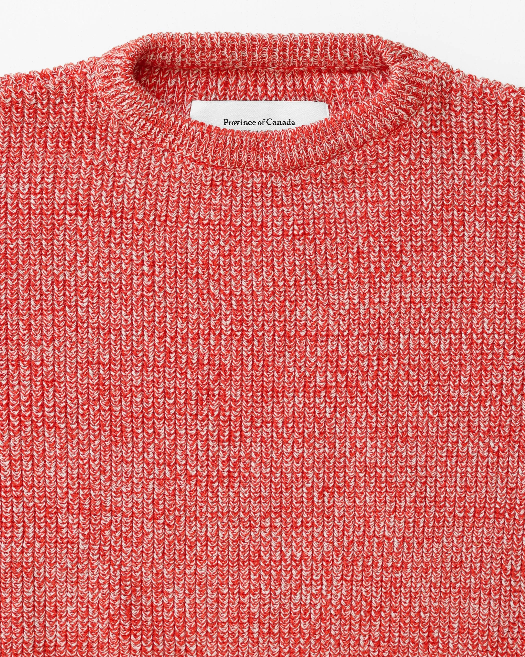 Cotton Knit Sweater Heather Red - Unisex sold by Province of Canada product image thumbnail 2