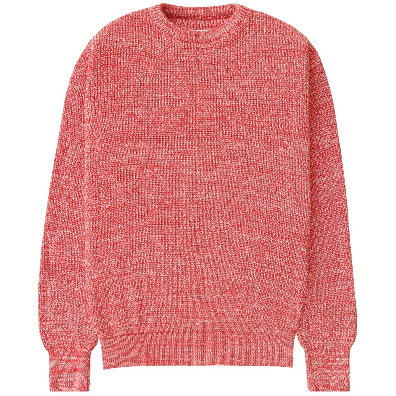 Cotton Knit Sweater Heather Red - Unisex sold by Province of Canada