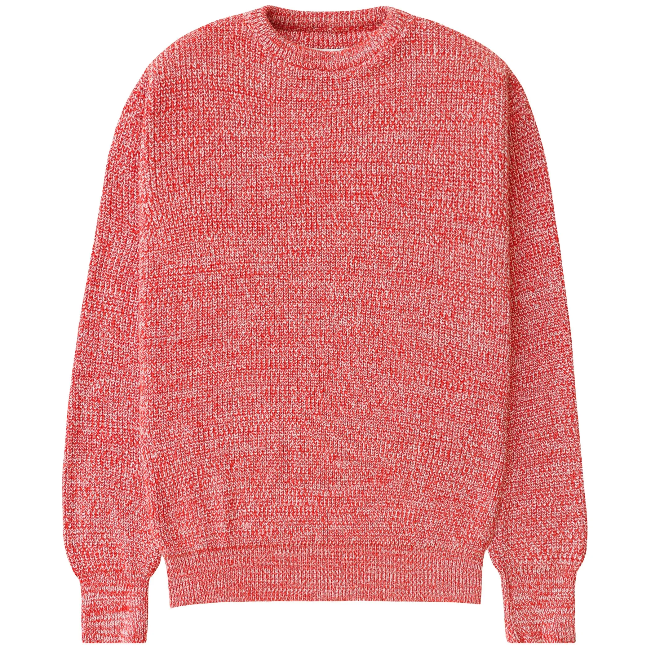 Cotton Knit Sweater Heather Red - Unisex sold by Province of Canada