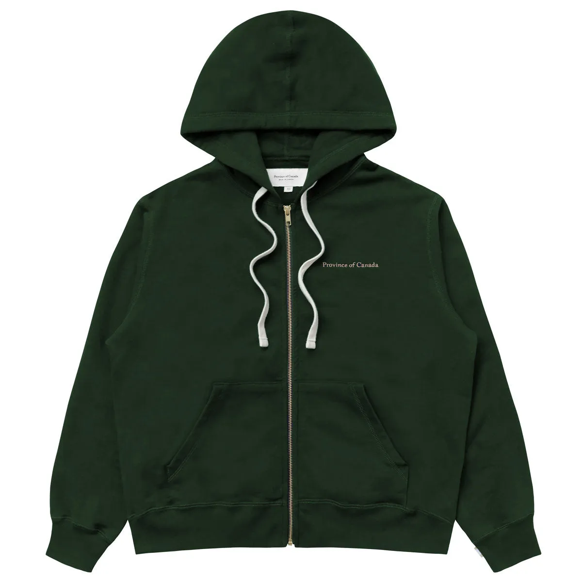 French Terry Zip Hoodie Forest - Unisex sold by Province of Canada