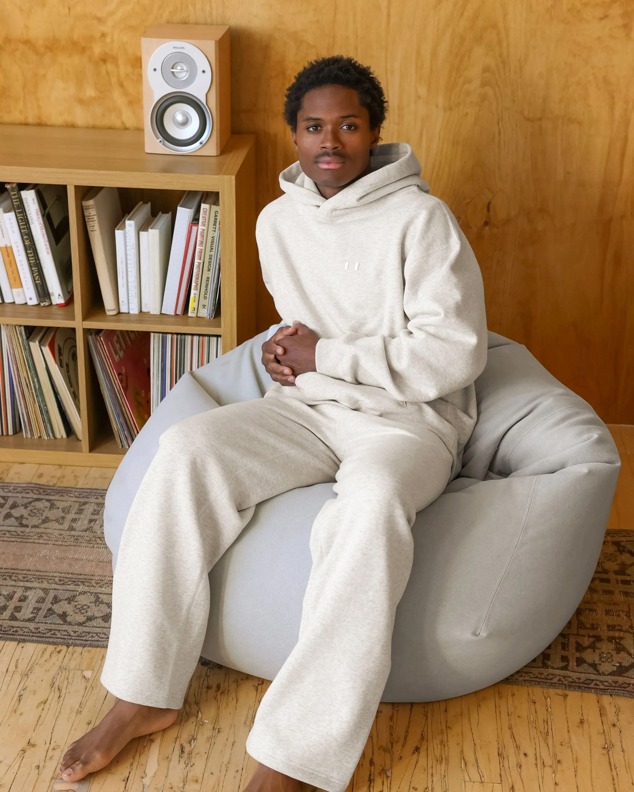 Flag Fleece Wide Leg Sweatpant Eggshell - Unisex sold by Province of Canada product image thumbnail 3