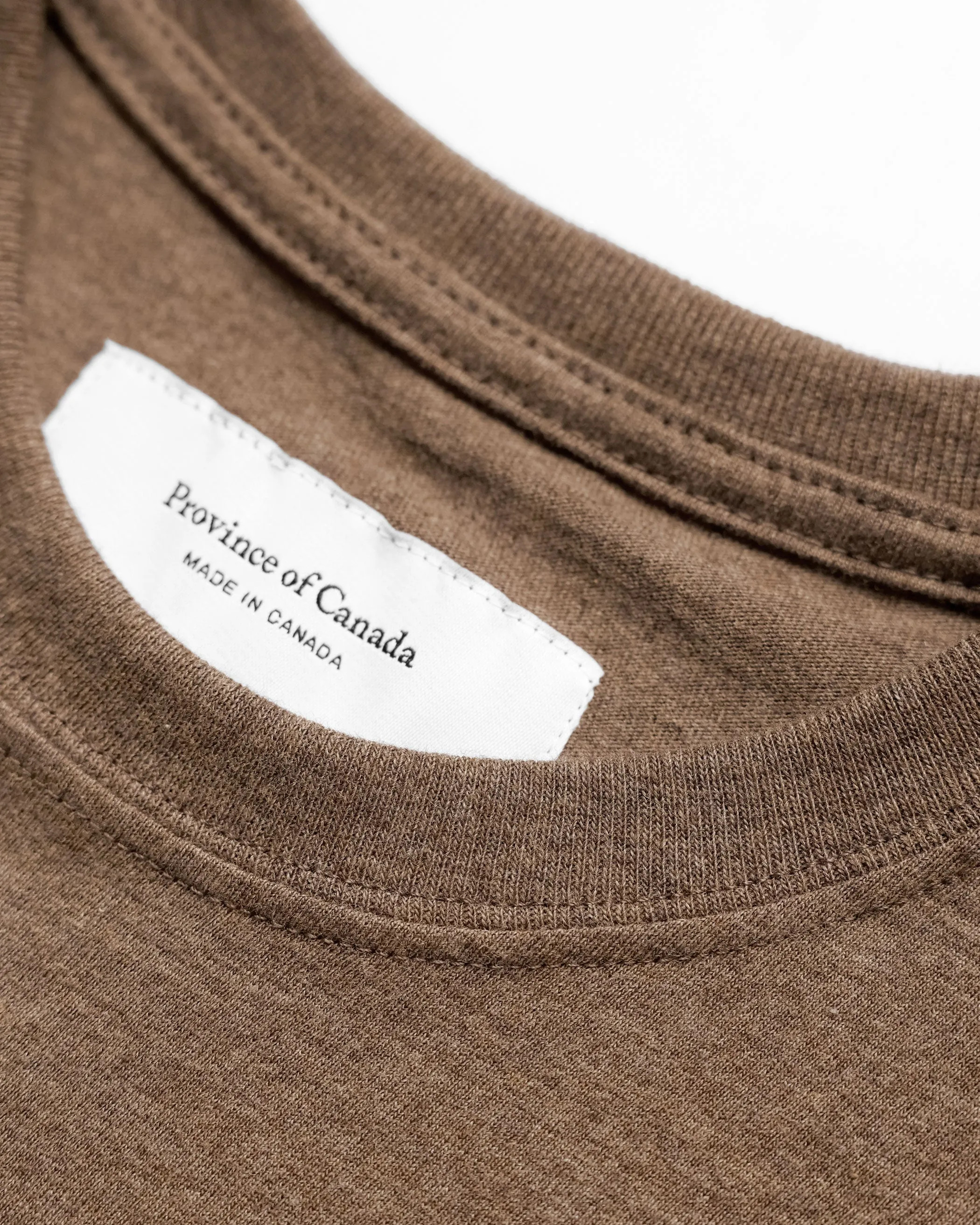 Monday Crop Top Heather Brown sold by Province of Canada product image thumbnail 4