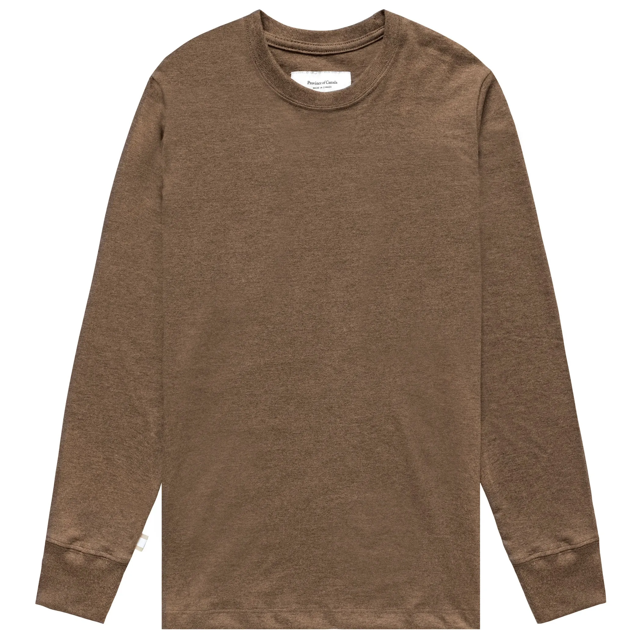 Monday Long Sleeve Tee Heather Brown - Unisex sold by Province of Canada