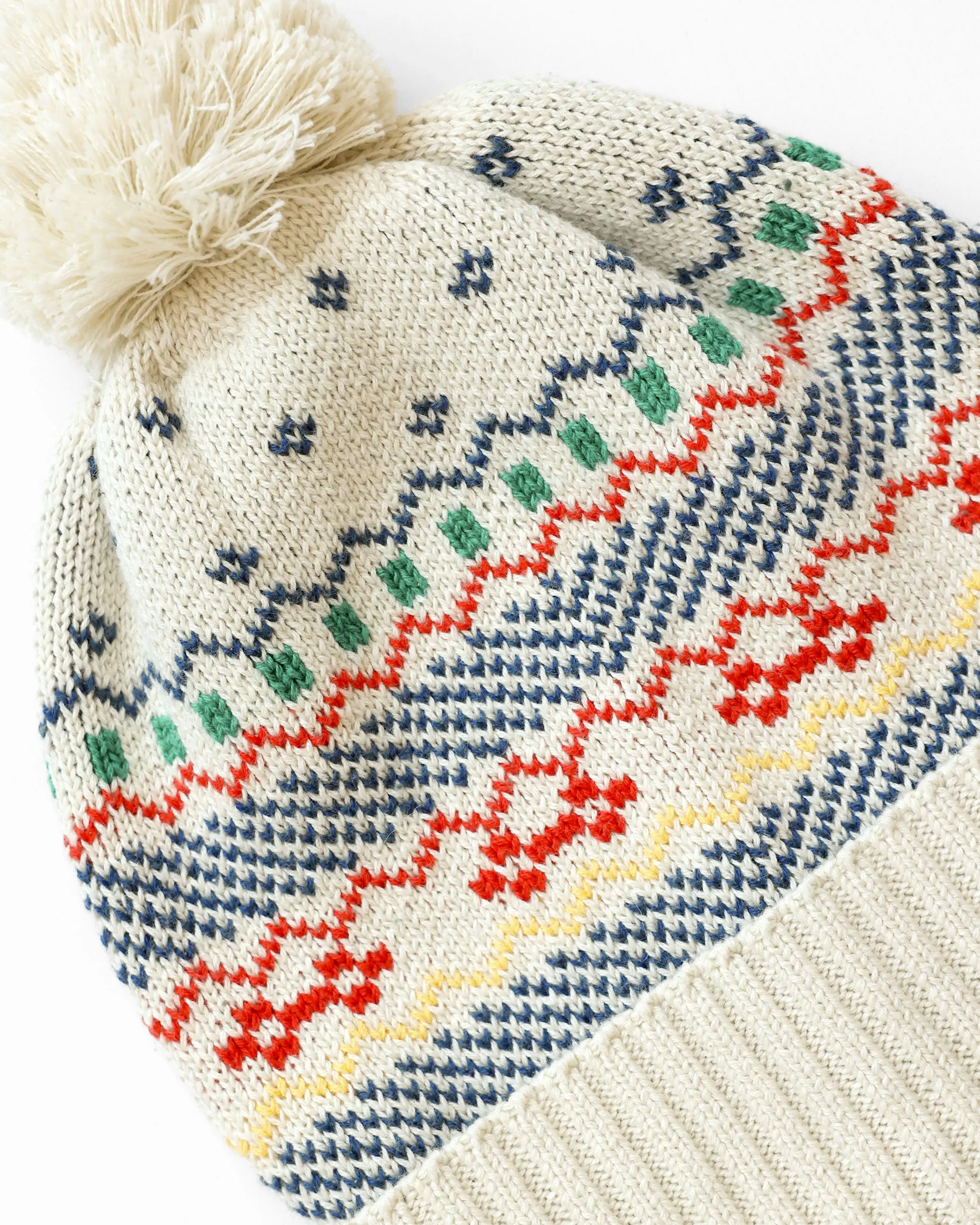 Fair Isle Cotton Knit Toque sold by Province of Canada product image thumbnail 2