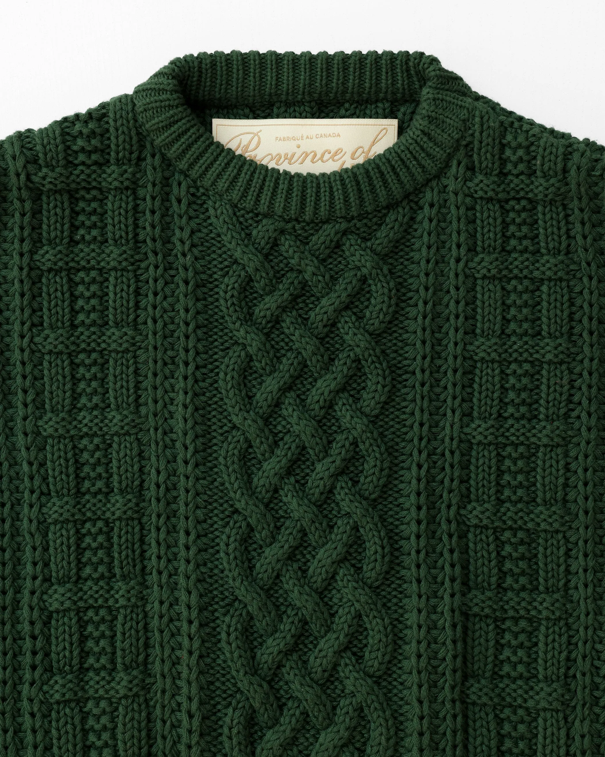 Ivy Cable Knit Sweater Forest - Unisex sold by Province of Canada product image thumbnail 2