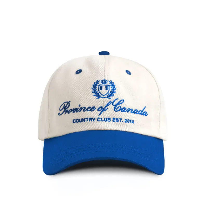 Country Club Baseball Hat Natural Royal sold by Province of Canada