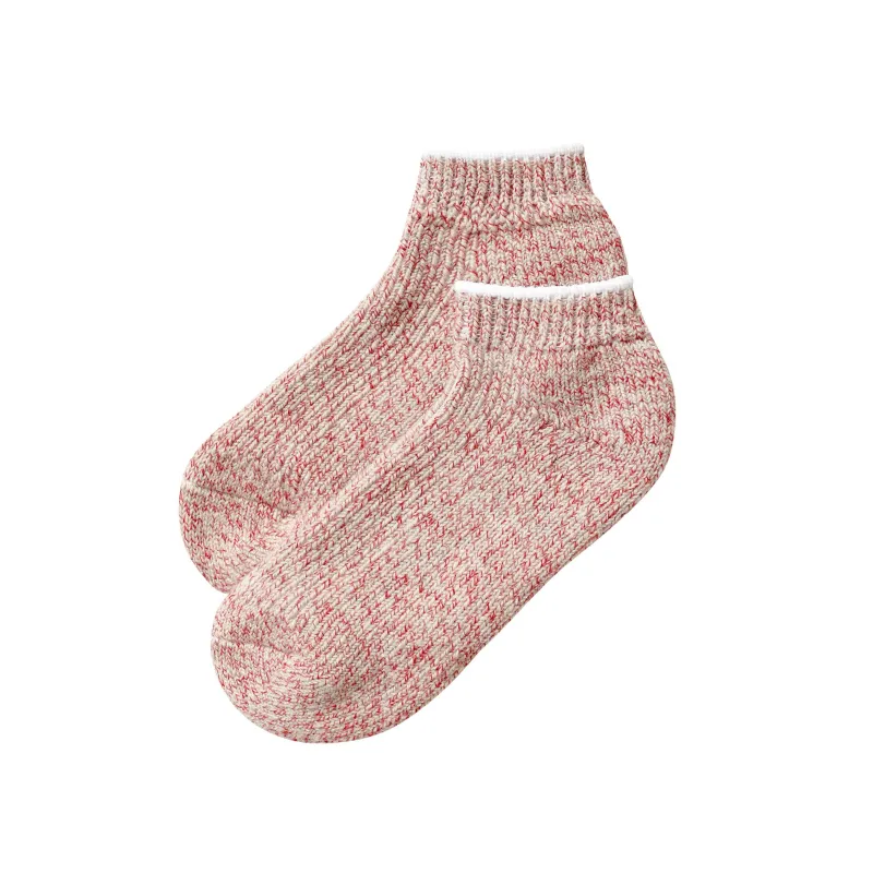 Slipper Sock Heather Red sold by Province of Canada