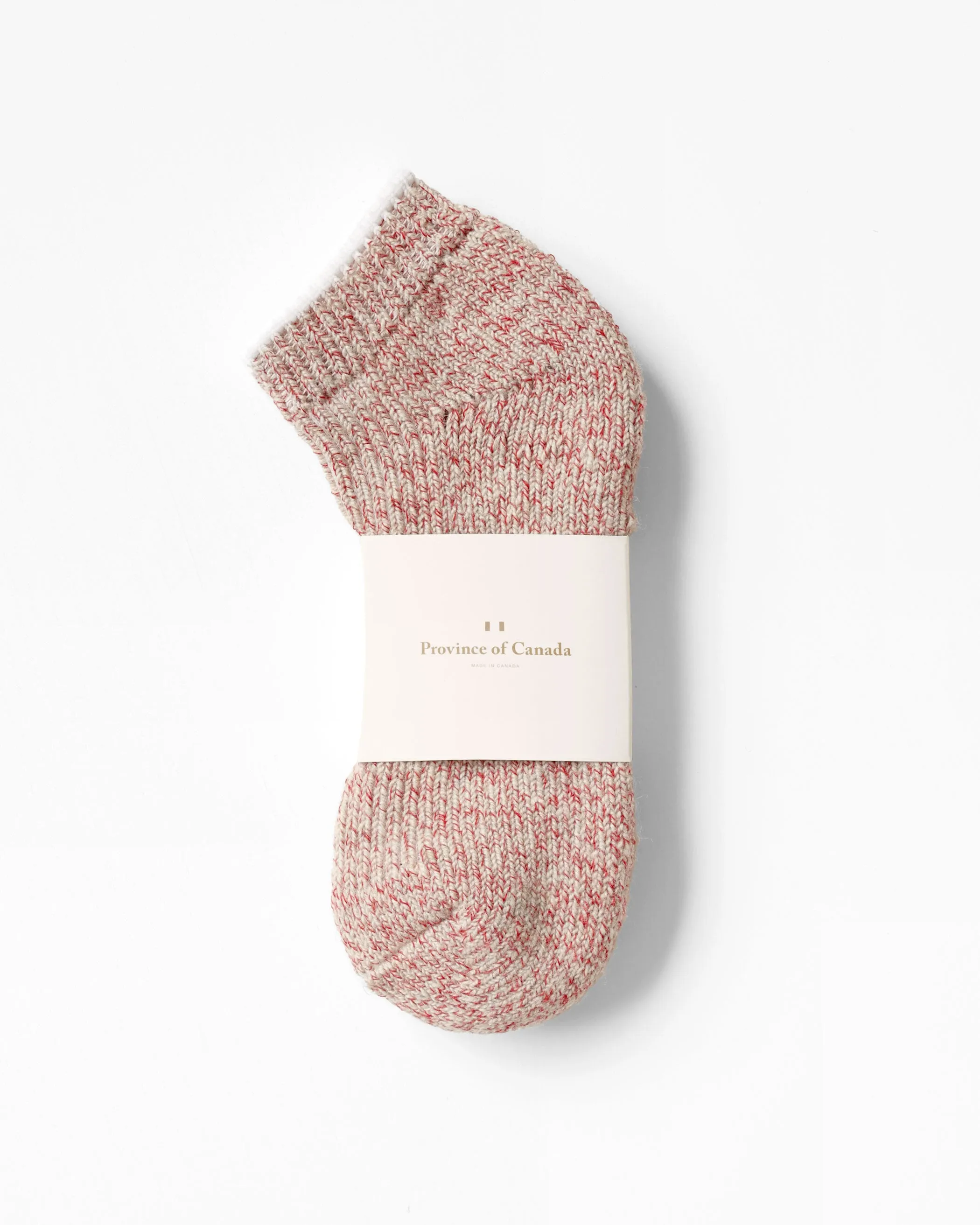 Slipper Sock Heather Red sold by Province of Canada product image thumbnail 3