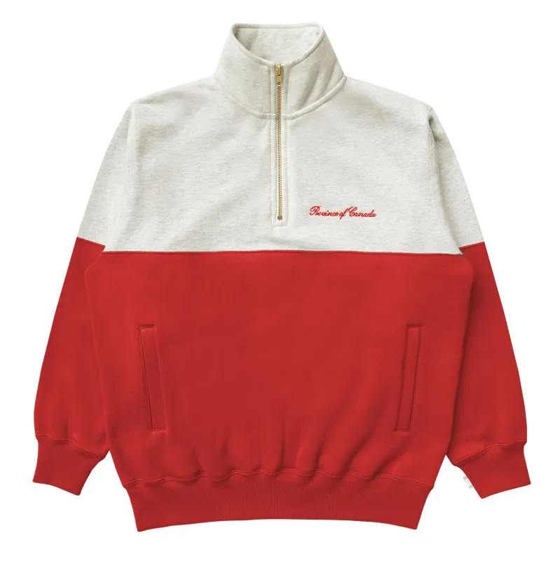 Club Fleece Half Zip Red - Unisex sold by Province of Canada
