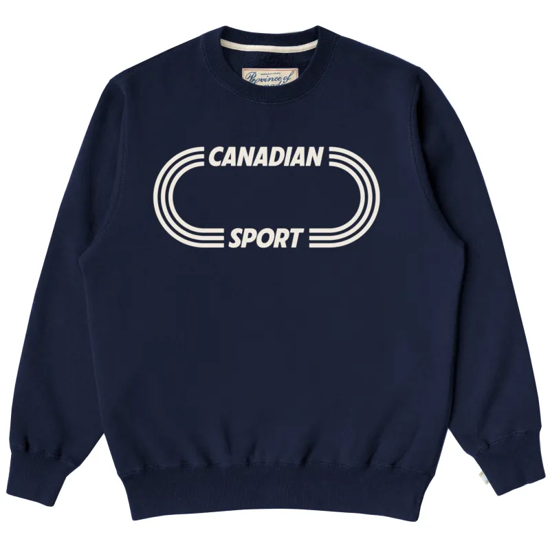 Canadian Sport Sweatshirt Navy - Unisex sold by Province of Canada