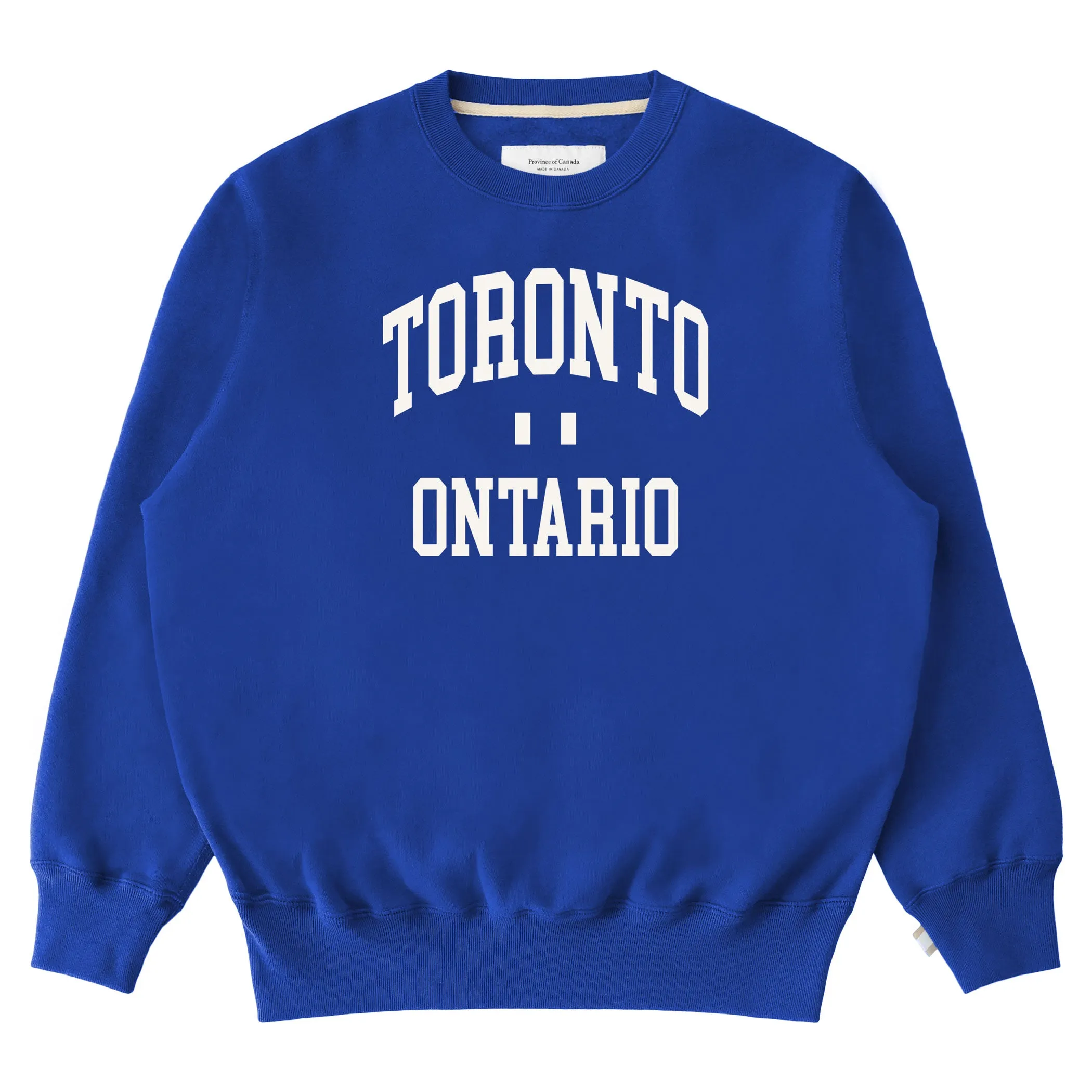Toronto Fleece Sweatshirt Royal - Unisex sold by Province of Canada