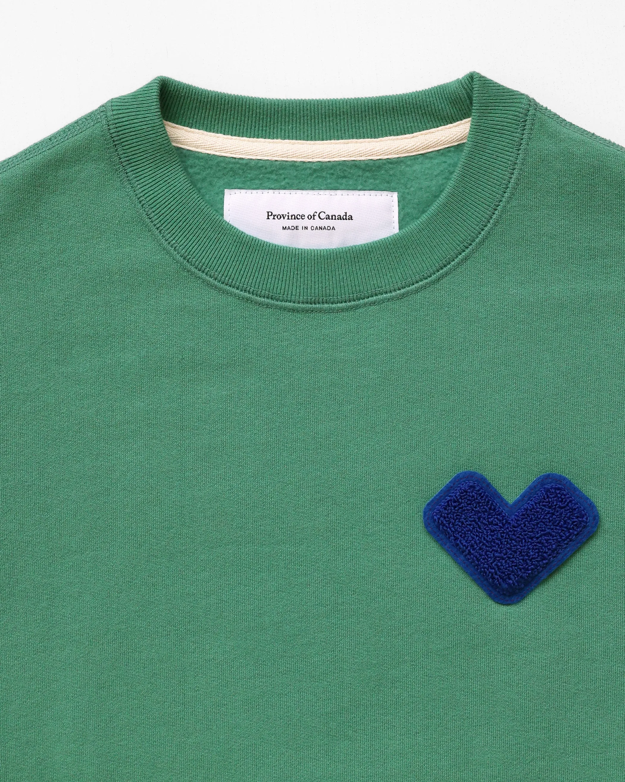 Heart Sweatshirt Green - Unisex sold by Province of Canada product image thumbnail 2