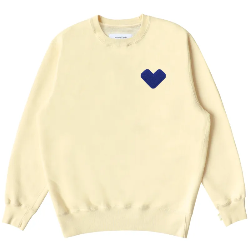 Heart Sweatshirt Butter - Unisex made by Province of Canada