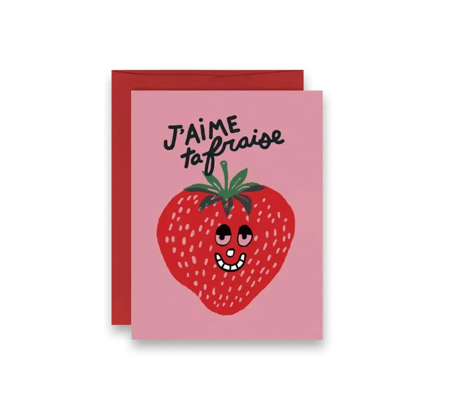 Fraise Greeting Card sold by Province of Canada