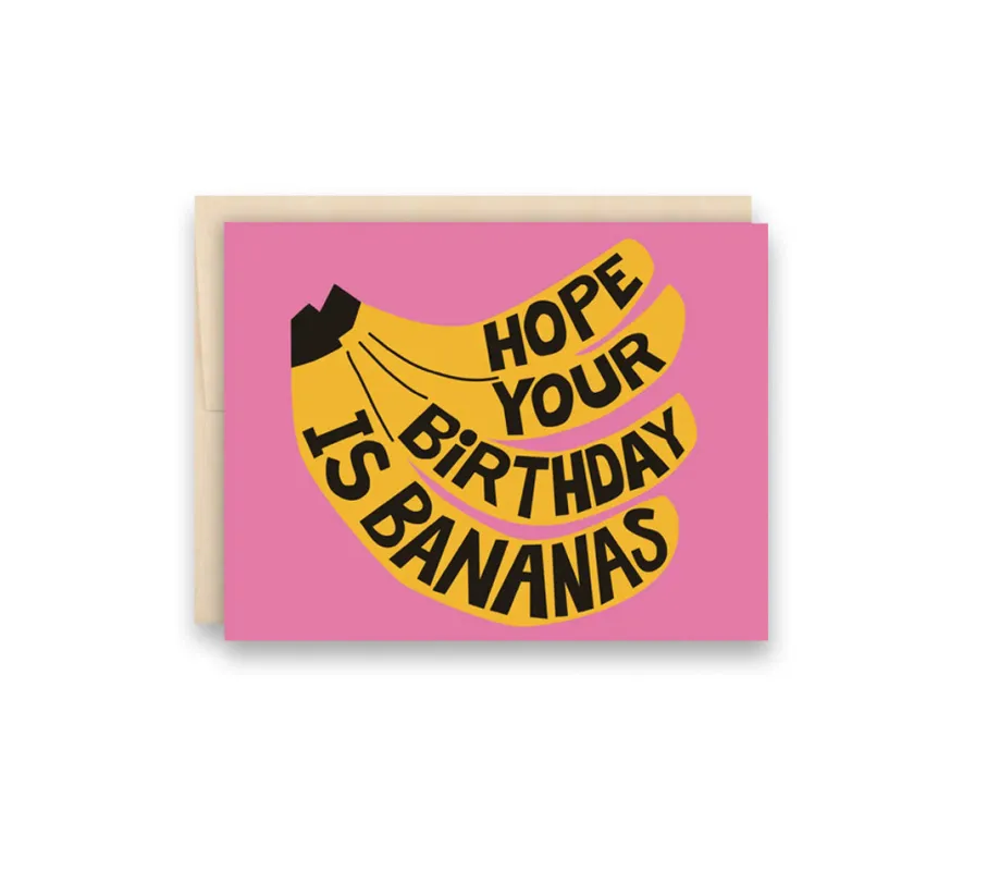 Hope Your Birthday Is Bananas Greeting Card sold by Province of Canada