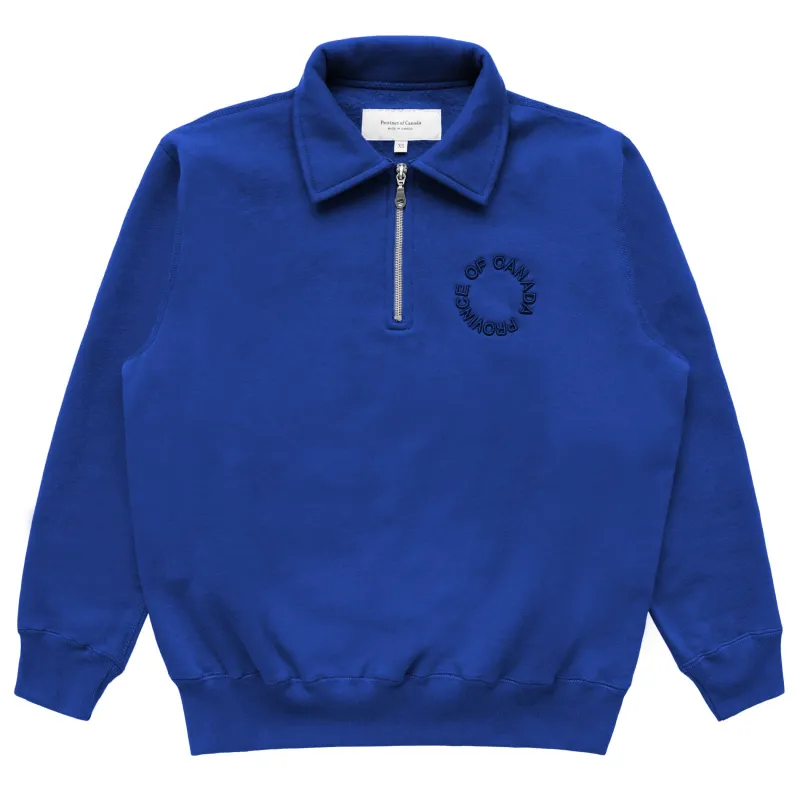 Half Zip Fleece Sweatshirt Royal - Unisex sold by Province of Canada