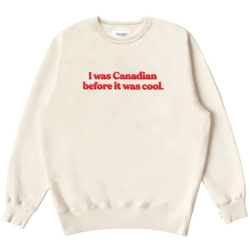 Cool Canadian Sweatshirt Cream - Unisex made by Province of Canada