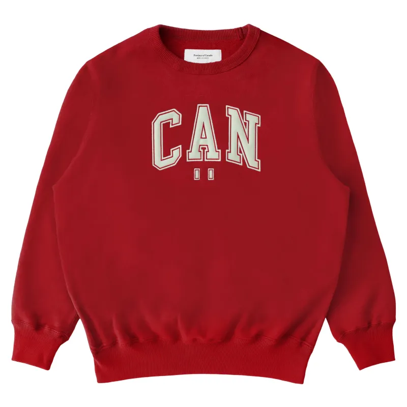 CAN Sweatshirt Red - Unisex made by Province of Canada