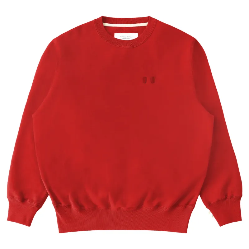 Flag Fleece Sweatshirt Red - Unisex made by Province of Canada