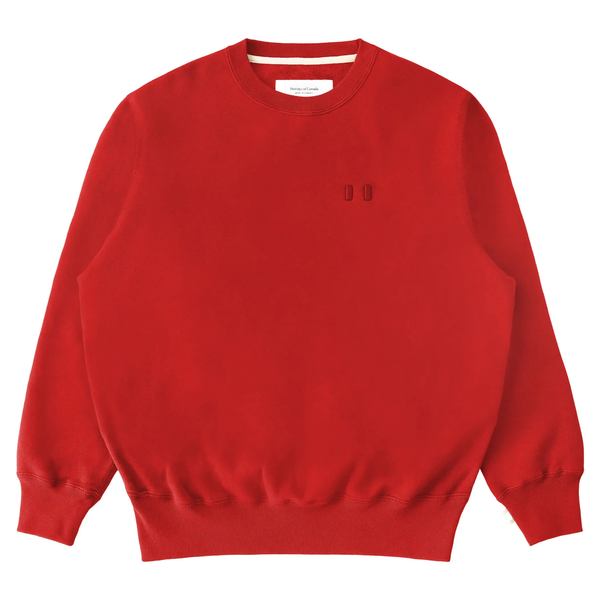 Flag Fleece Sweatshirt Red - Unisex sold by Province of Canada