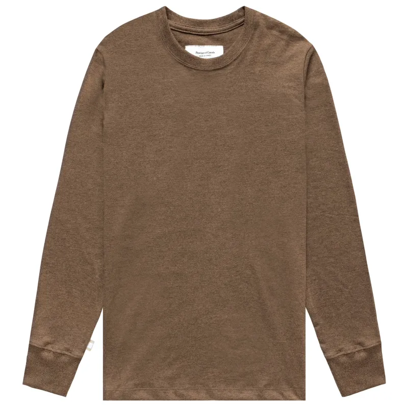 Original - Monday Long Sleeve Tee Heather Brown - Unisex sold by Province of Canada