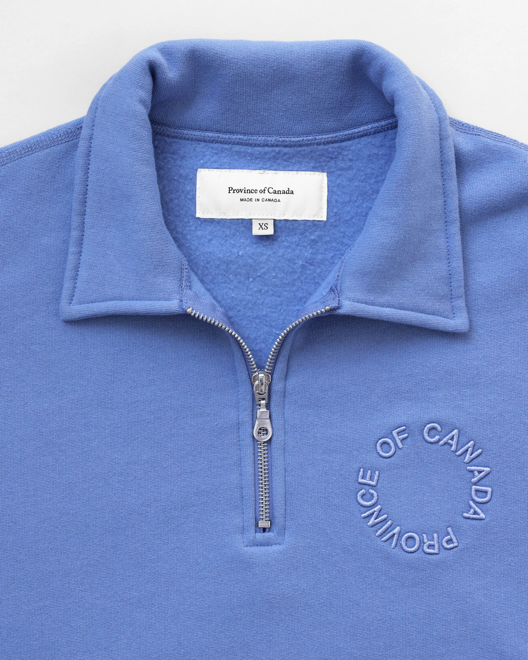 Half Zip Fleece Sweatshirt Periwinkle - Unisex sold by Province of Canada product image thumbnail 2