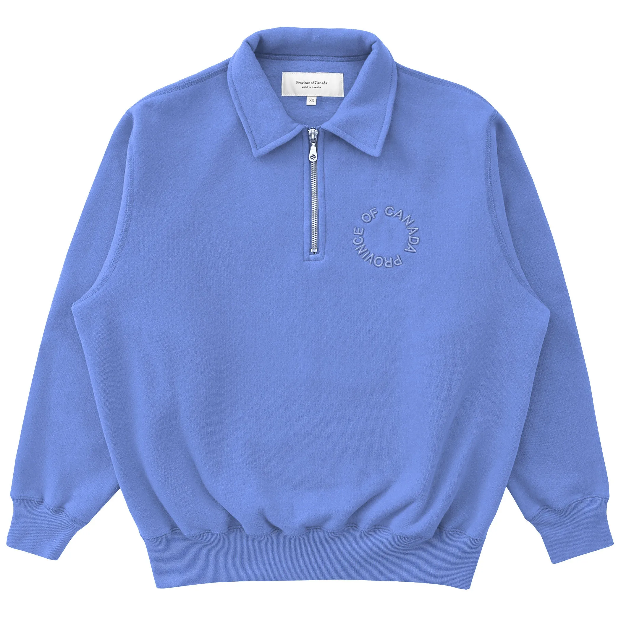 Half Zip Fleece Sweatshirt Periwinkle - Unisex sold by Province of Canada