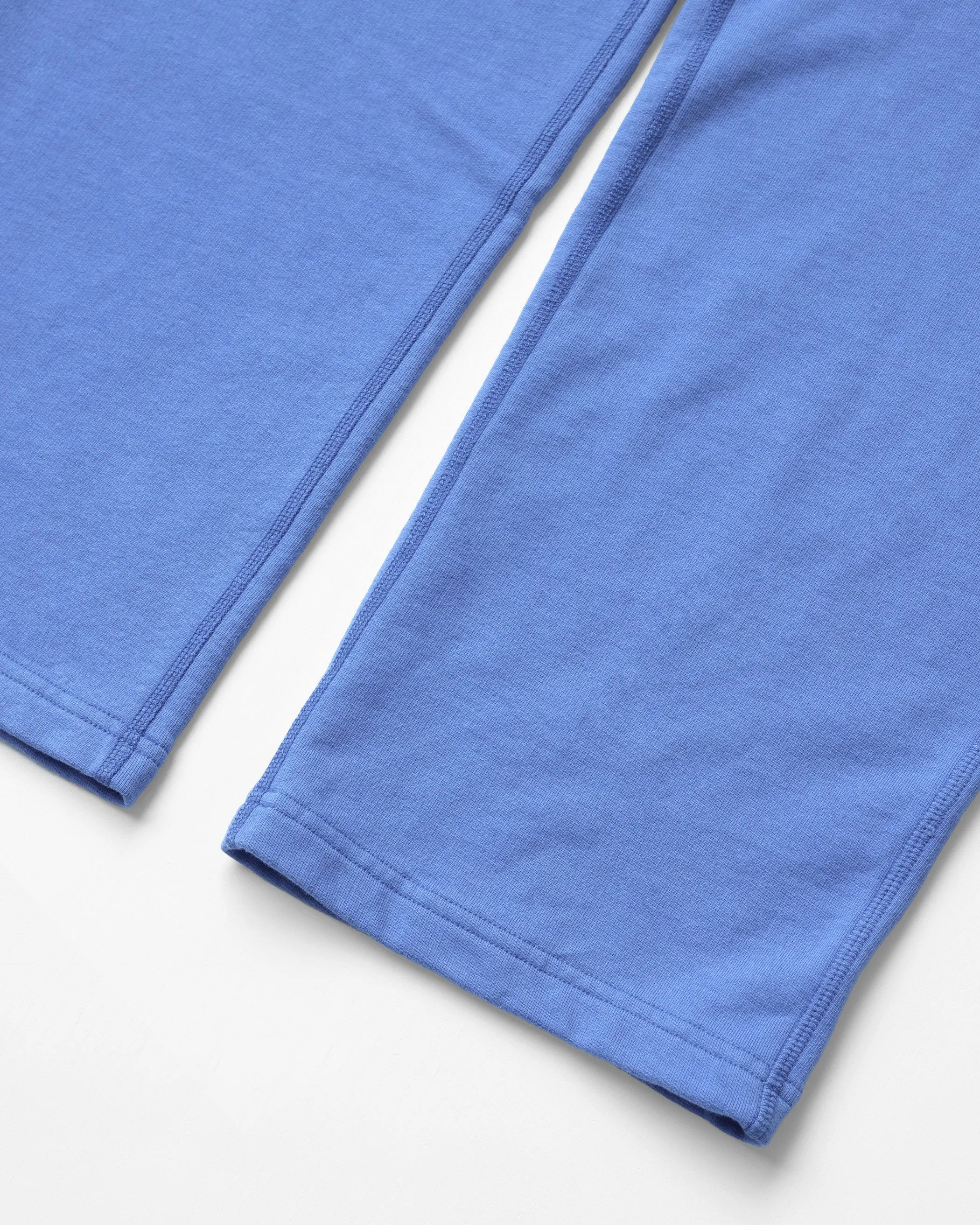 Wide Leg French Terry Sweatpant Cerulean Blue - Unisex sold by Province of Canada product image thumbnail 3