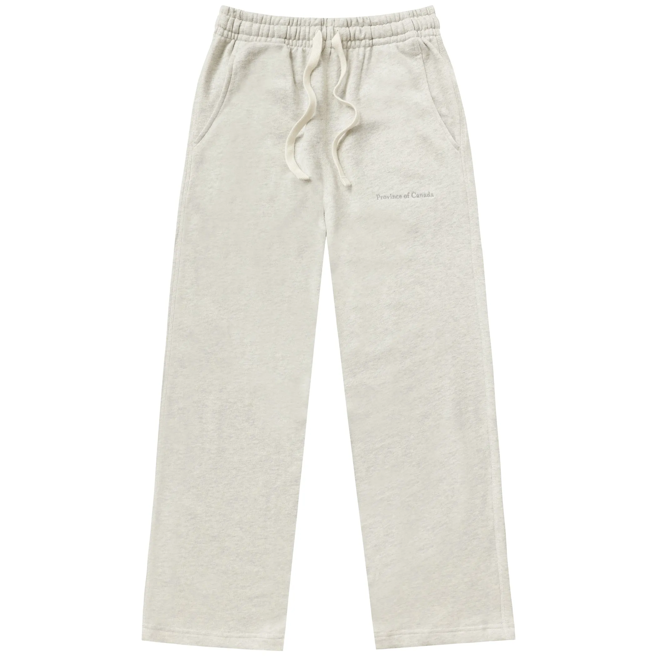 Wide Leg French Terry Sweatpant Eggshell - Unisex sold by Province of Canada