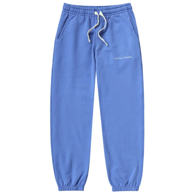 Relaxed French Terry Sweatpant Cerulean Blue - Unisex made by Province of Canada