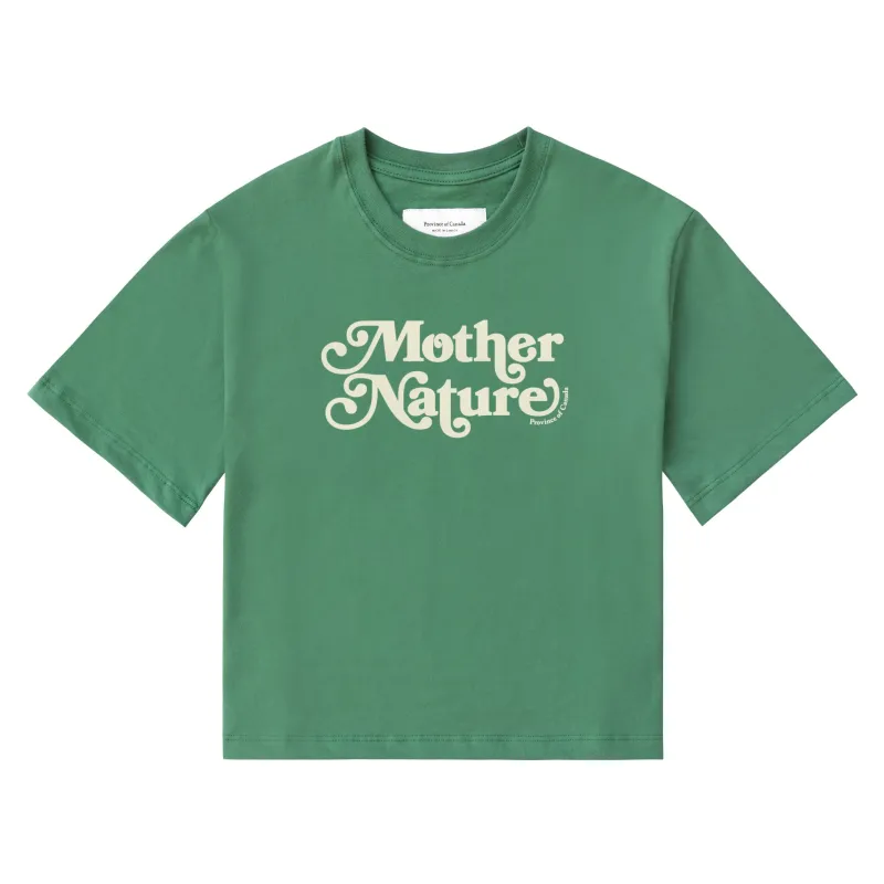 Mother Nature Crop Top Green made by Province of Canada