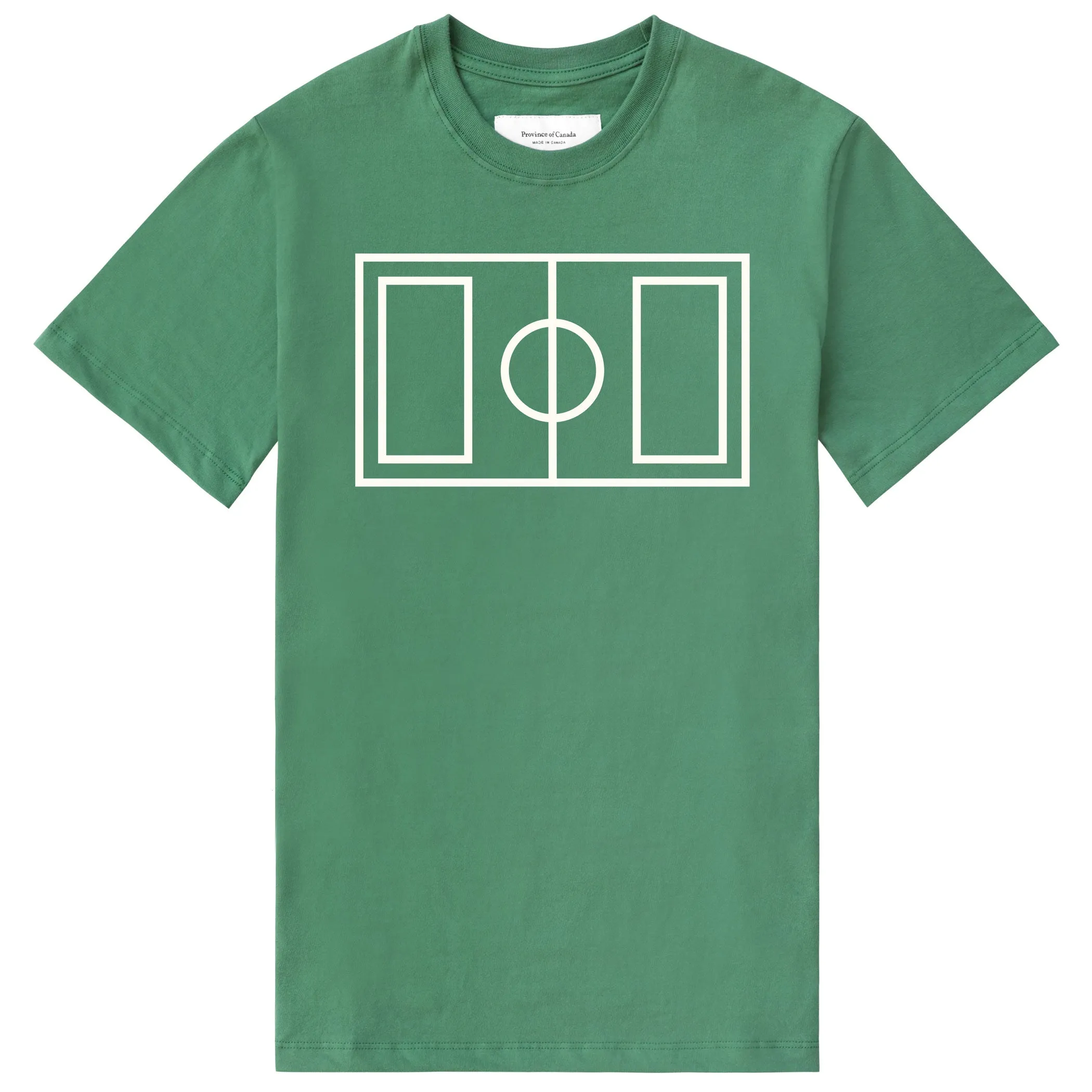Soccer Pitch Flag Tee Green - Unisex sold by Province of Canada
