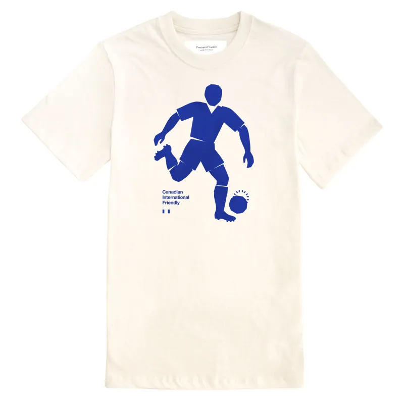 International Friendly Mascot Tee Natural - Unisex made by Province of Canada
