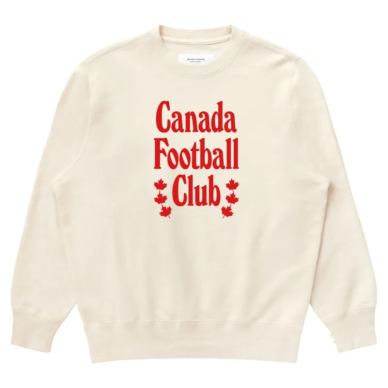 Canada Football Club Sweatshirt Natural - Unisex made by Province of Canada