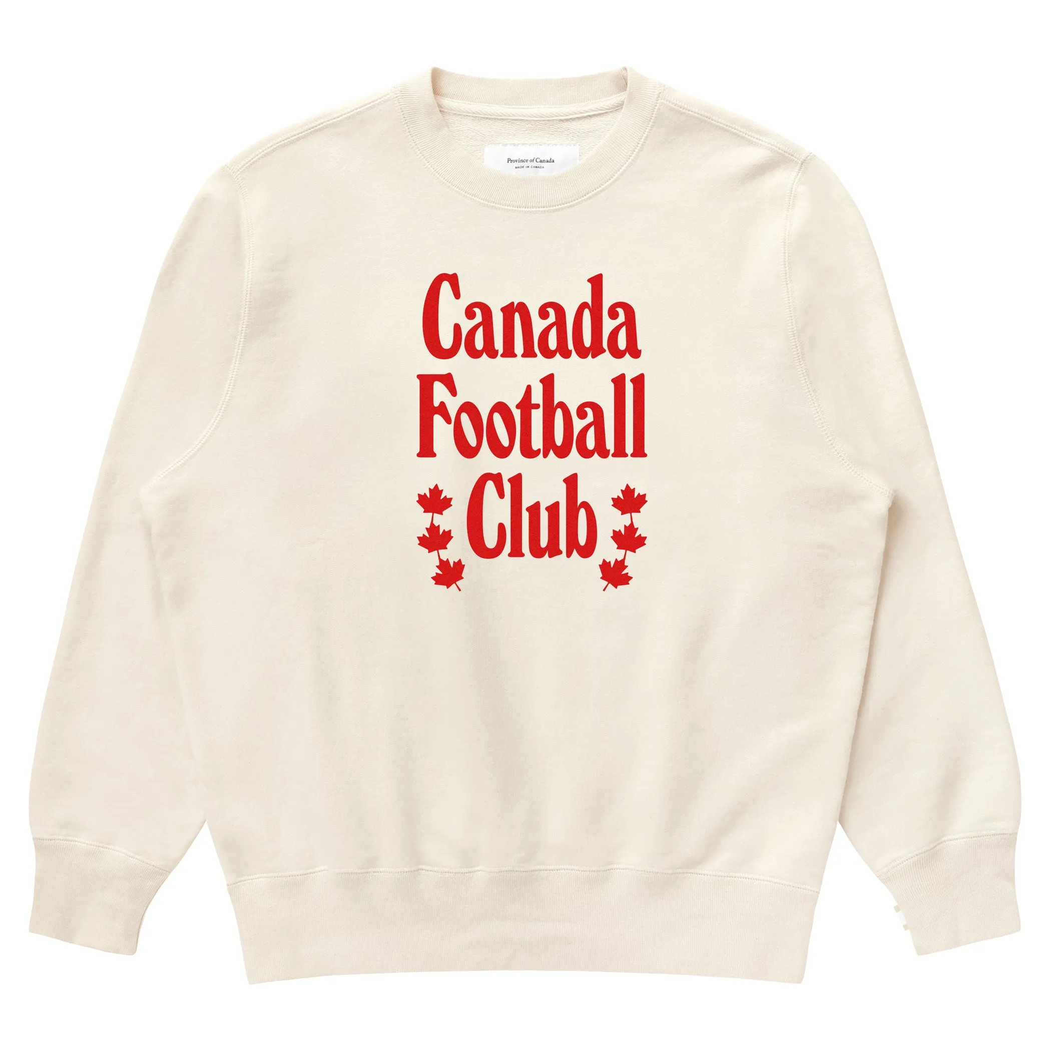 Canada Football Club Sweatshirt Natural - Unisex sold by Province of Canada