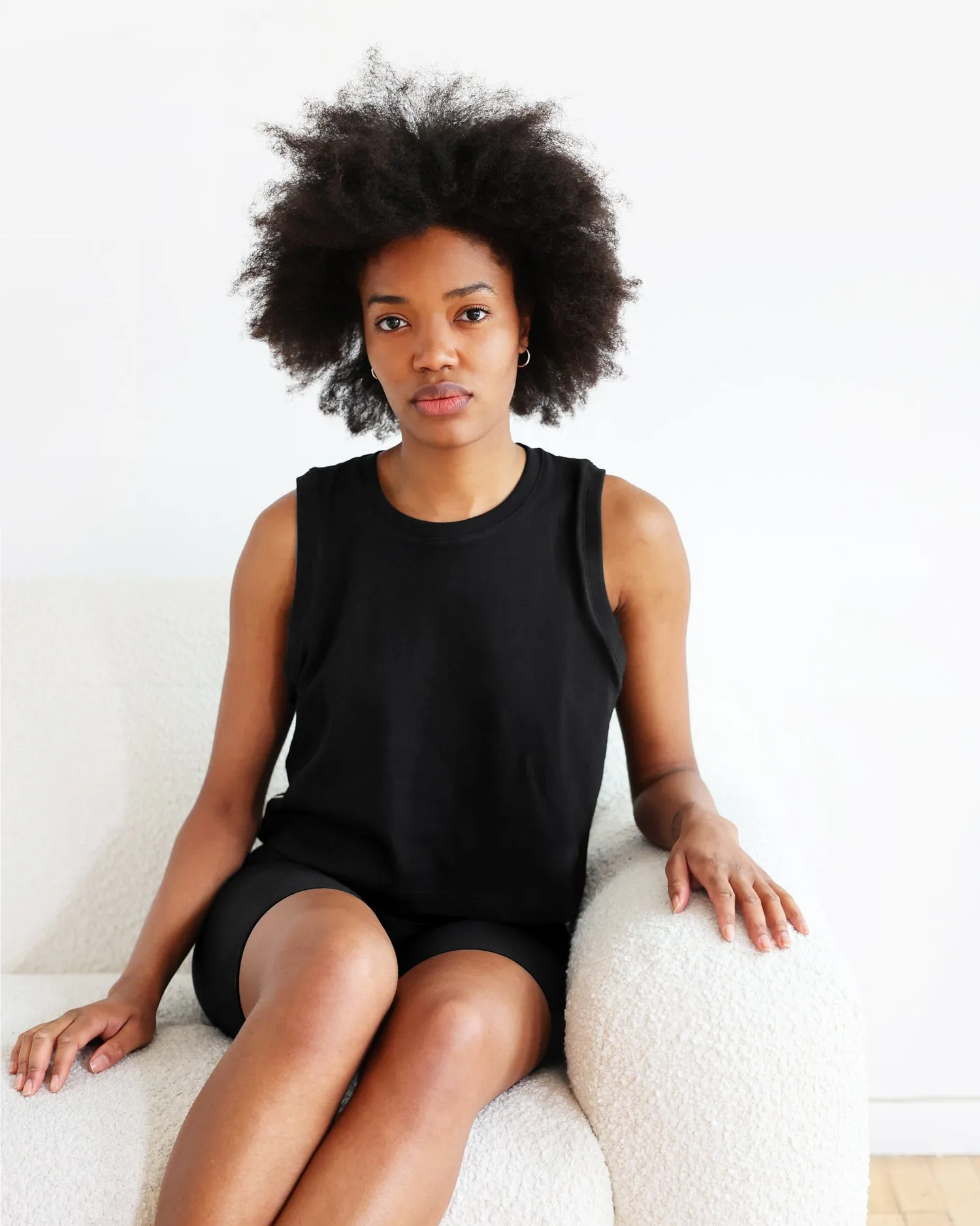 Tuesday Tank Crop Top Black sold by Province of Canada product image thumbnail 2